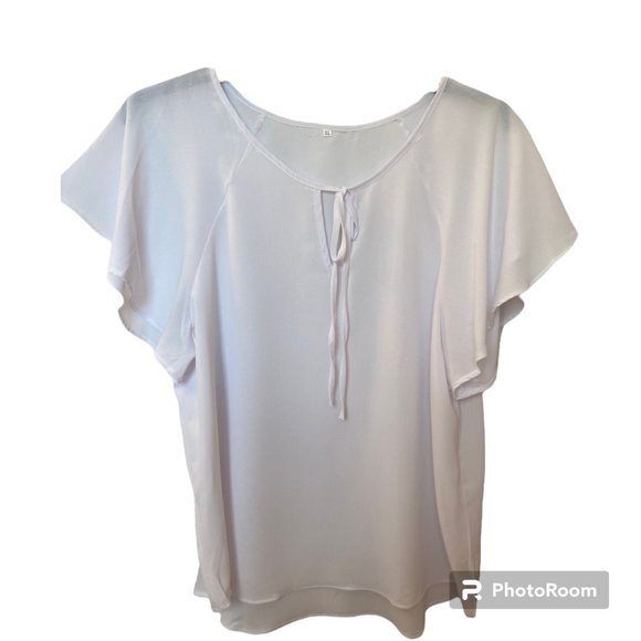 Ladies' Tie-Front Top, Size:  XL - Picture 1 of 4